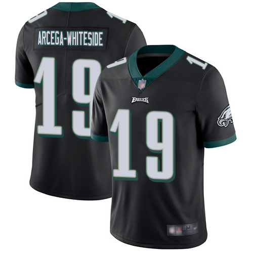 Men Philadelphia Eagles #19 JJ Arcega-Whiteside Black Alternate Vapor Untouchable NFL Jersey Limited